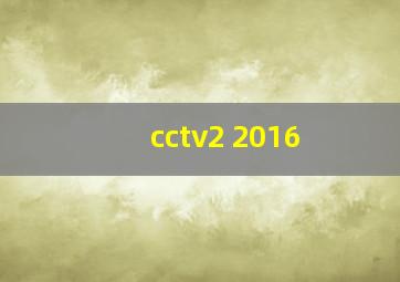 cctv2 2016